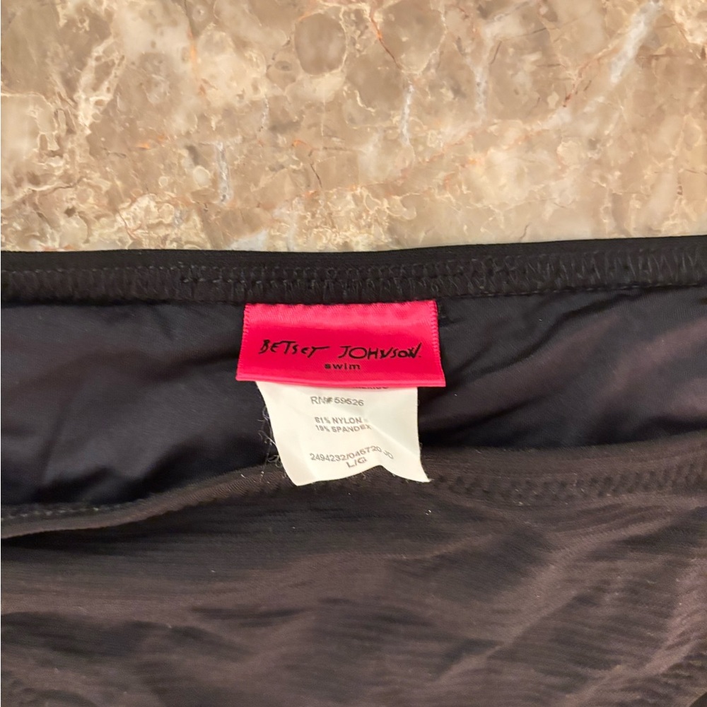 Betsey Johnson Black Ruffle Bikini - Picture 4 of 4